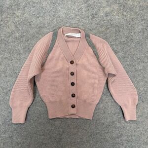 Brunello Cucinelli Cardigan‎ Sweater Girls 4 Button Ribbed Designer Italy Youth